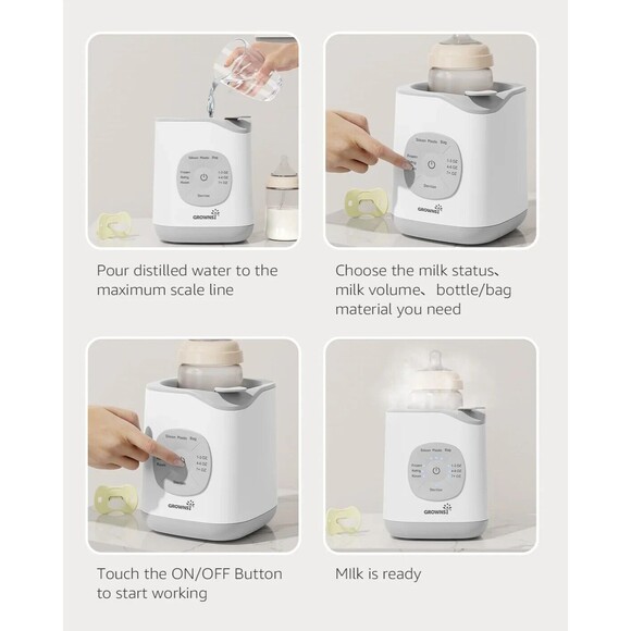 NEW Grownsy Bottle Warmer, GROWNSY 10-in-1 Fast Baby Milk Warmer with Timer N9 - Picture 8 of 8